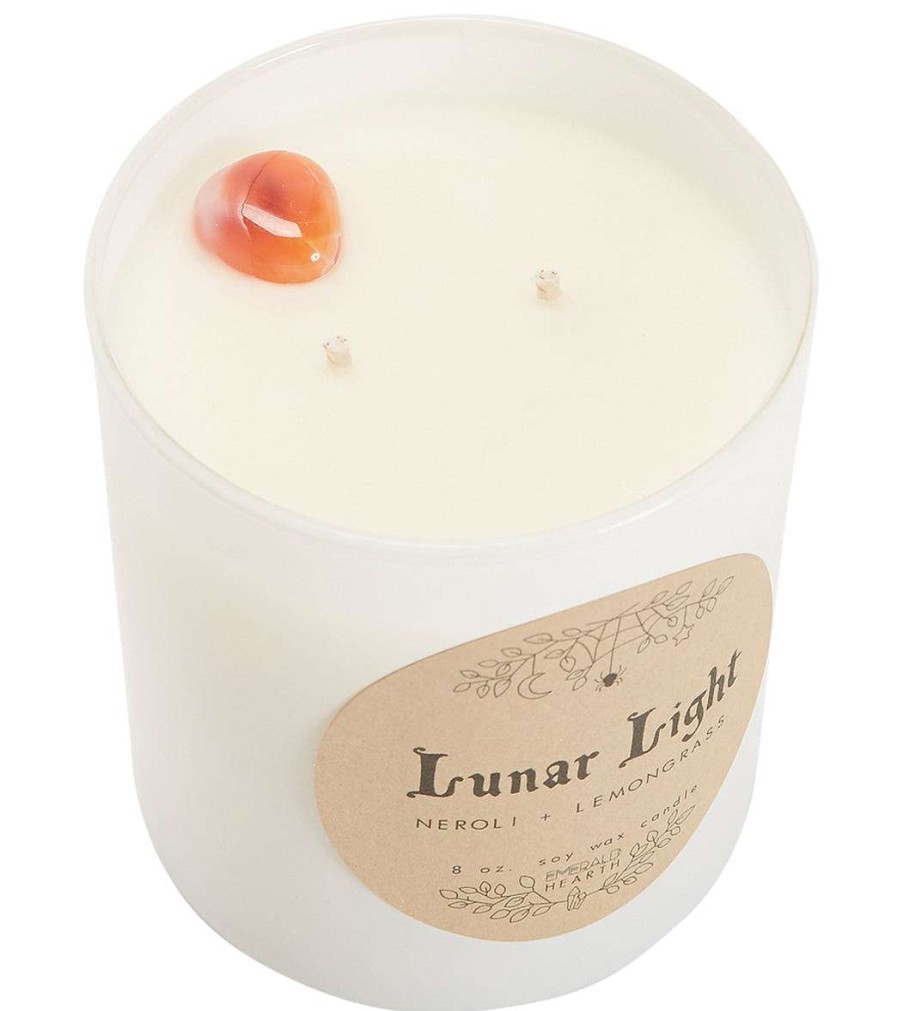 Home & Wellness Emerald Hearth | Lunar Light White