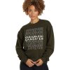 Clothing Spiritual Gangster Yoga Jackets & Sweatshirts | Aura Boyfriend Pullover Leaf