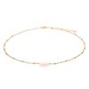 Accessories Lotus and Luna | Love Rose Quartz Stone Of The Earth Necklace Gold/Pink