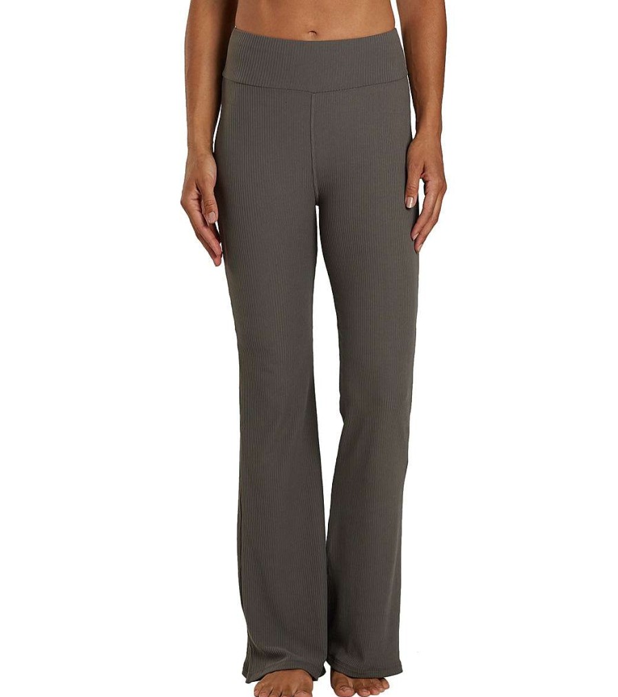 Clothing Zobha Yoga Pants | Slim Bootcut Pant Gunmetal