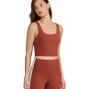 Clothing Cream Yoga Yoga Support Tanks | Ali Bra Tank Rust