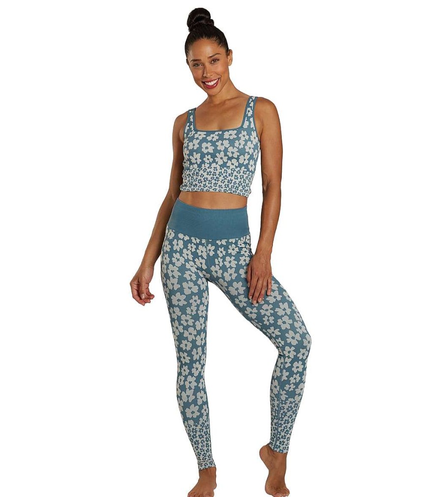 Clothing Spiritual Gangster Yoga Leggings | Love Sculpt Jacquard Legging Coastal Floral