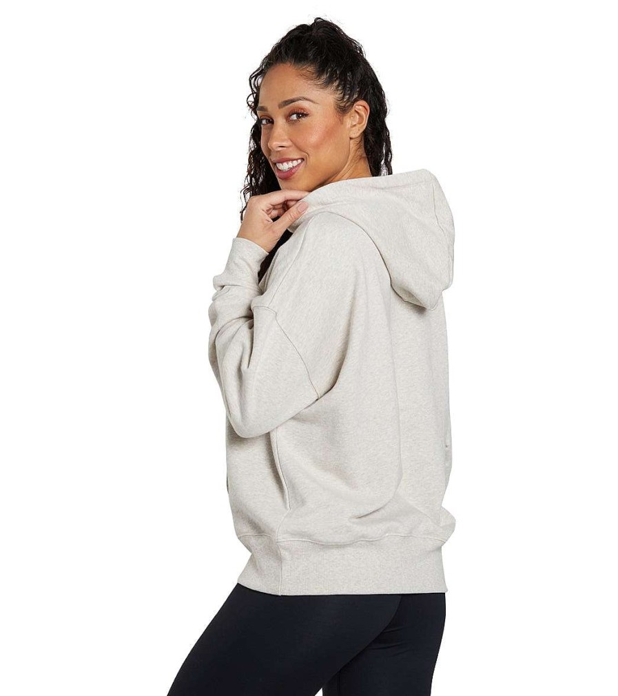 Clothing Spiritual Gangster Yoga Jackets & Sweatshirts | Warrior Energy Phoebe Oversize Sweater Oatmeal Heather