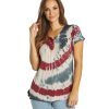 Clothing Yak & Yeti Yoga Tops | Spiral Tie Dye Loose Fit Tee