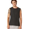 Clothing Beyond Yoga Men'S Yoga Shirts | Featherweight Freeflo Muscle Tank Darkest Night