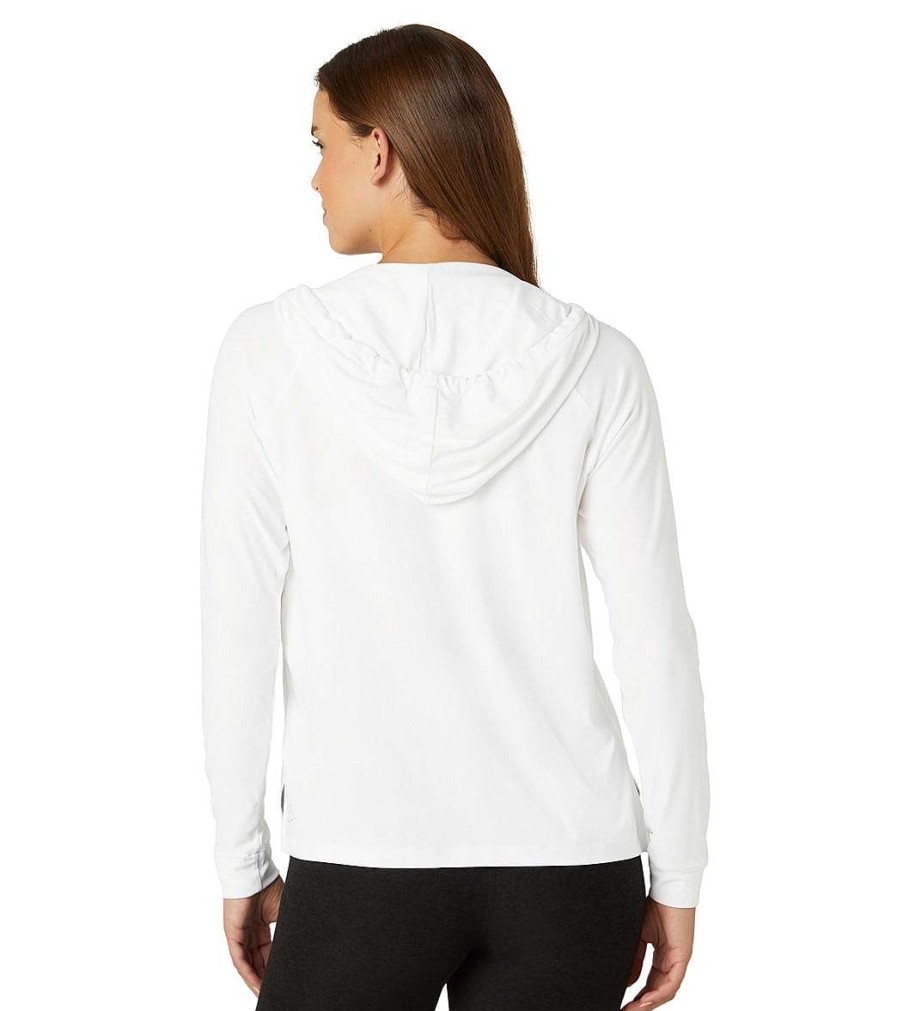 Clothing Beyond Yoga Yoga Jackets & Sweatshirts | Featherweight The Splits Hoodie Cloud White