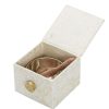 Meditation dZi | Meditation Bowl Box: 3'' Flower Of Life White/Gold