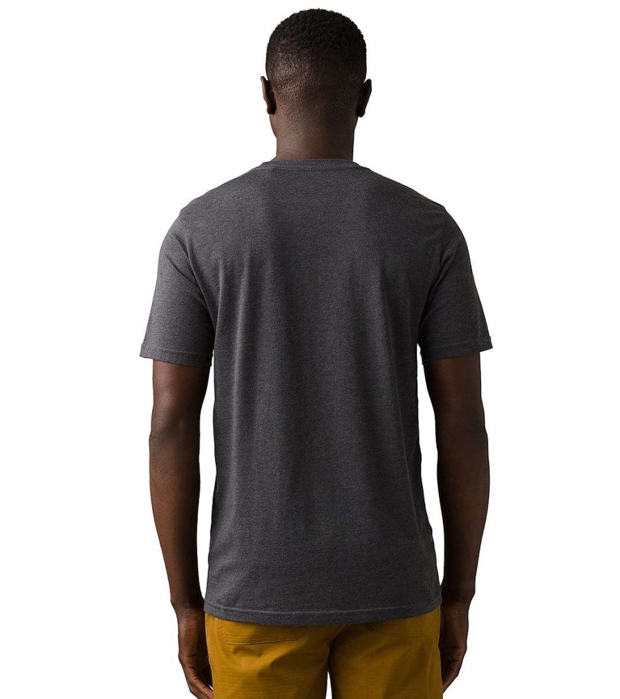 Clothing prAna Men'S Yoga Shirts | Bear Squeeze Journeyman Charcoal Heather