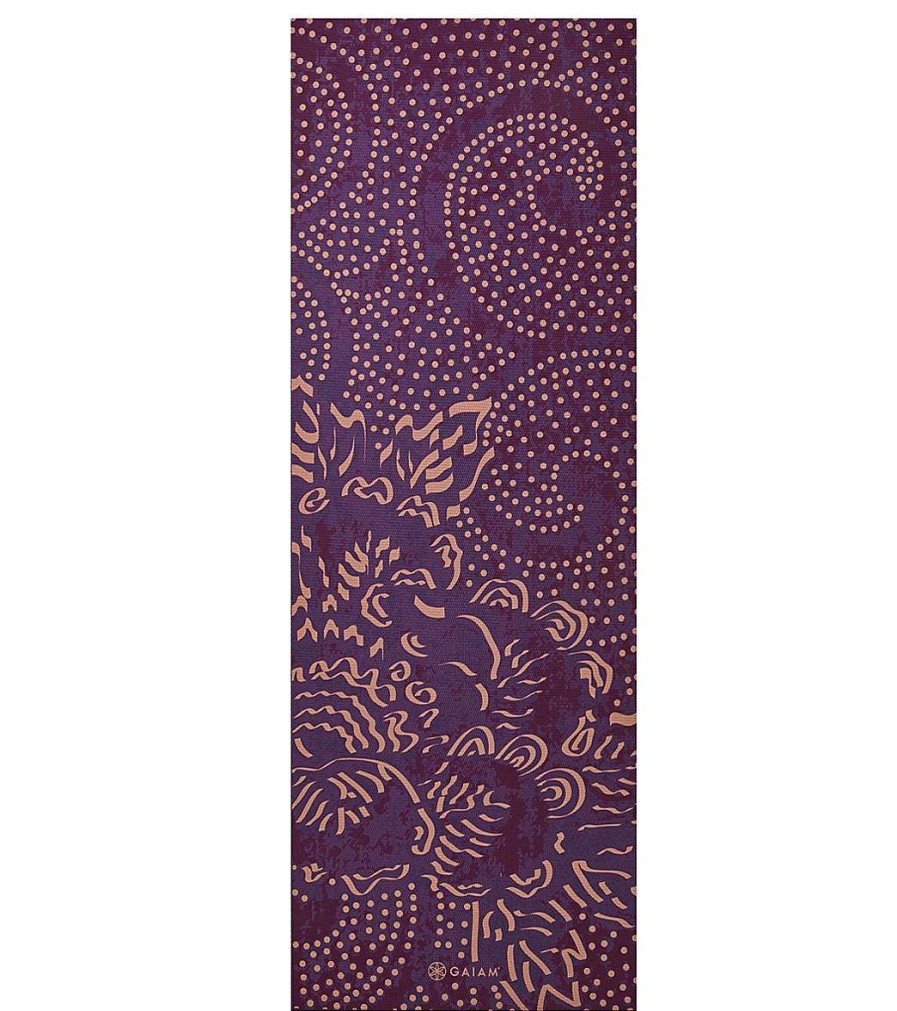 Yoga Mats & Props Gaiam | Classic Yoga Mat 68" 4Mm Mulberry Cluster