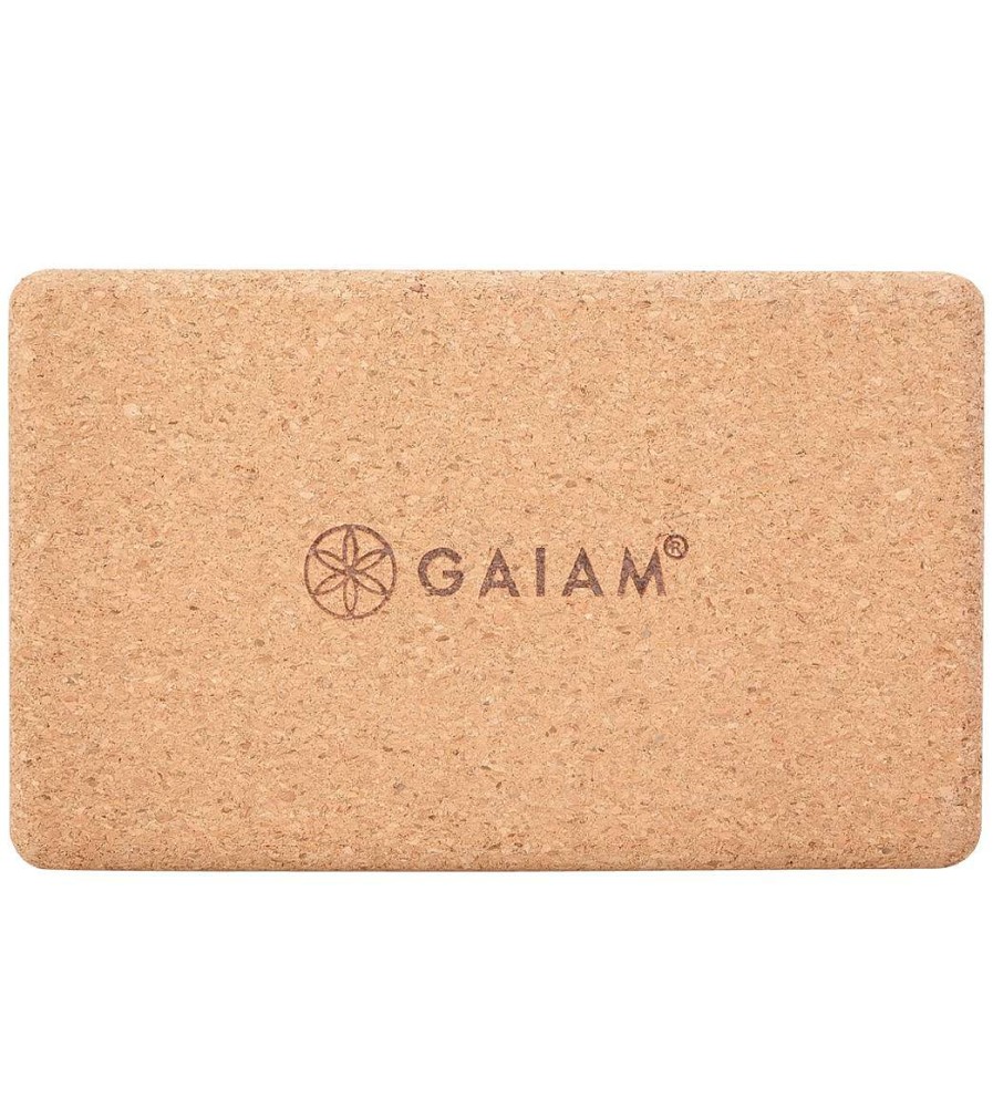 Yoga Mats & Props Gaiam | Cork Yoga Block 3 Inch