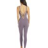 Clothing Everyday Yoga Yoga Leotards & Jumpsuits | Radiant Solid Strappy Back Long Leotard 28"