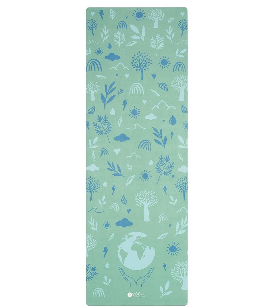 Yoga Mats & Props Yoga Design Lab | Combo Yoga Mat 3.5Mm Green Earth Earth Green