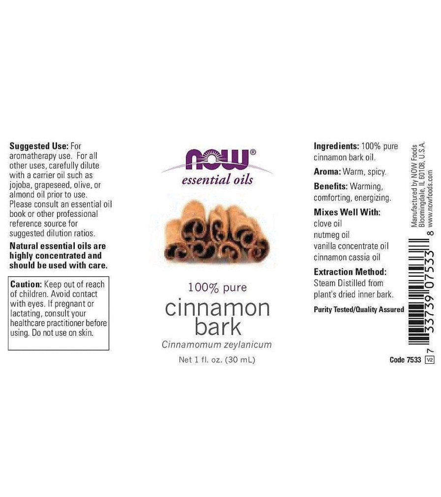 Home & Wellness NOW | 100% Pure Cinnamon Bark Oil 1Oz