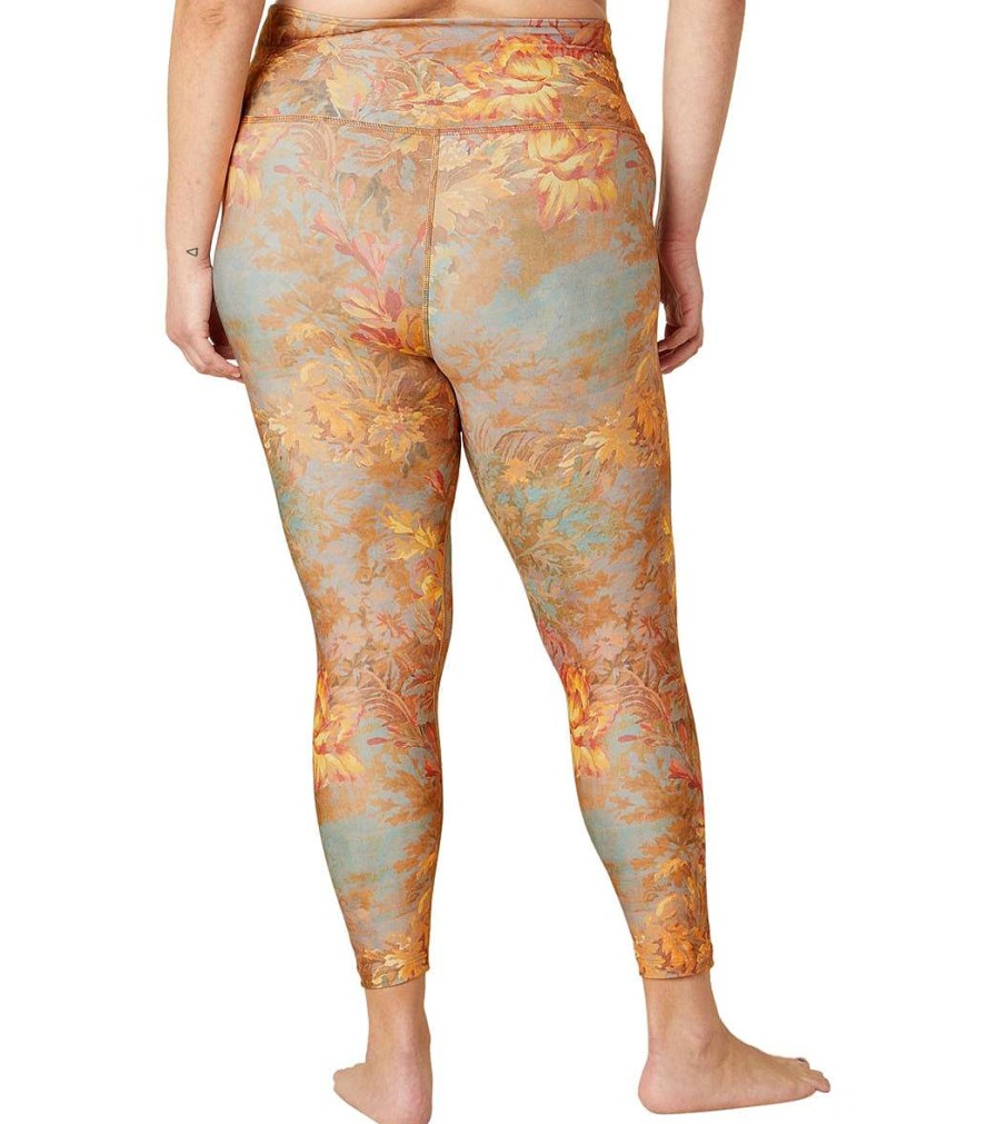 Clothing Beyond Yoga Yoga Leggings | Plus Size High Waisted Midi Leggings Wallpaper Floral