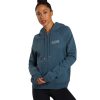 Clothing Spiritual Gangster Yoga Jackets & Sweatshirts | Sun Shine Raglan Zip Hoodie Deep Sea Blue