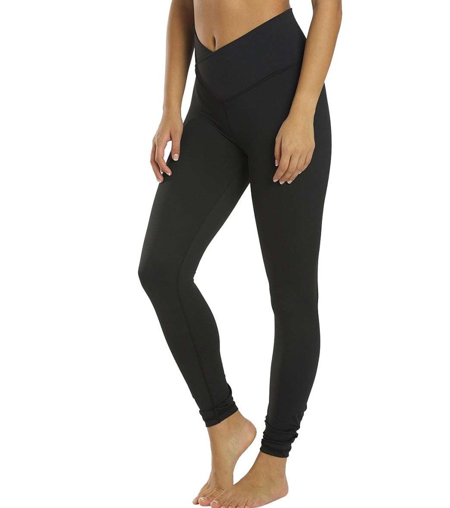 Clothing All Fenix Yoga Leggings | Luna V-Waist 7/8 Yoga Leggings Olive Green