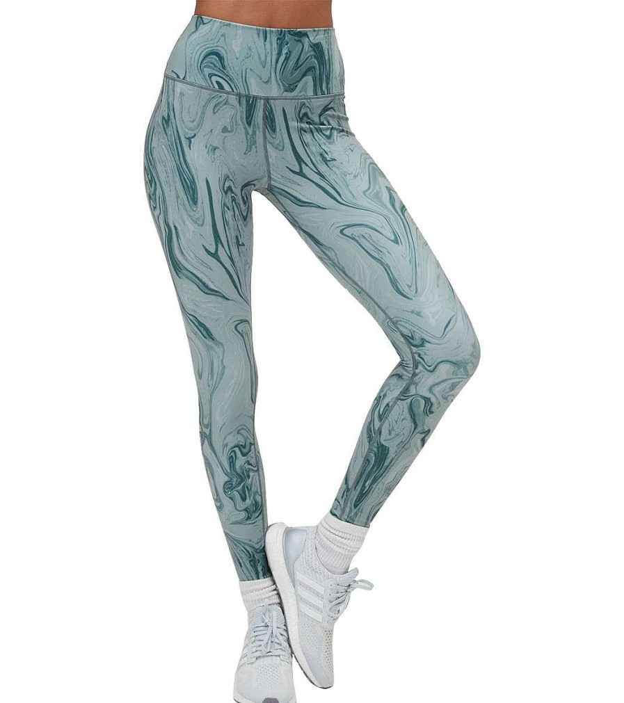 Clothing Spiritual Gangster Yoga Leggings | Intent Eco Jersey Legging Winter Thyme Marble