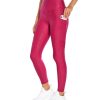 Clothing Balance Collection Yoga Leggings | Lucia Pocket Legging Festival Fuchsia Peonies Outline Foil