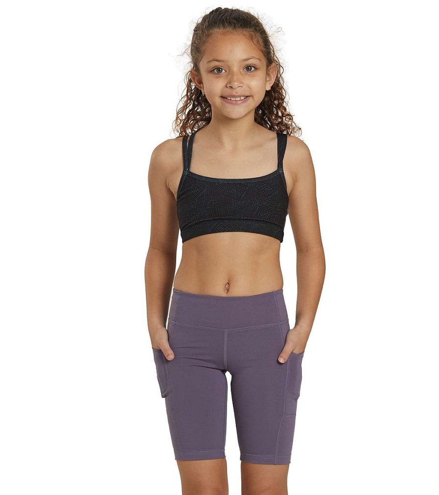 Clothing Everyday Yoga Yoga Shorts | Girl Uphold Solid High Waisted Biker Shorts With Pocket