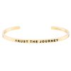 Accessories Mantraband | Trust The Journey Bracelet Yellow Gold