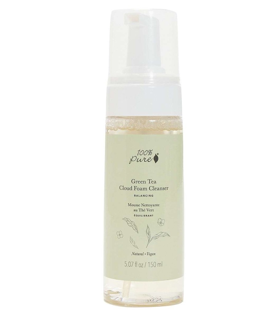 Home & Wellness 100% Pure | Green Tea Cloud Foam Cleanser 5 Oz.