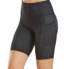 Clothing Everyday Yoga Yoga Shorts | Uphold Tribe High Waisted Biker Shorts With Pockets 7" Black Tribal