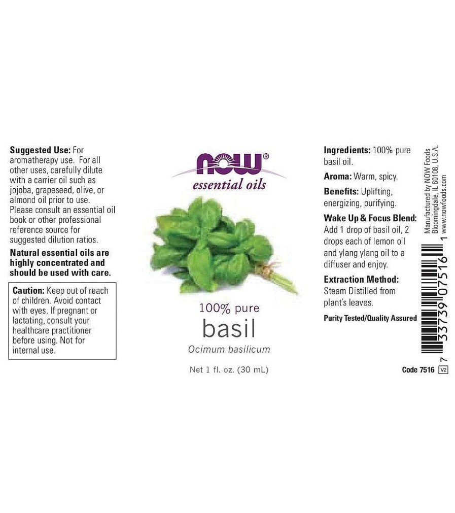 Home & Wellness NOW | 100% Pure Basil Oil 1 Oz