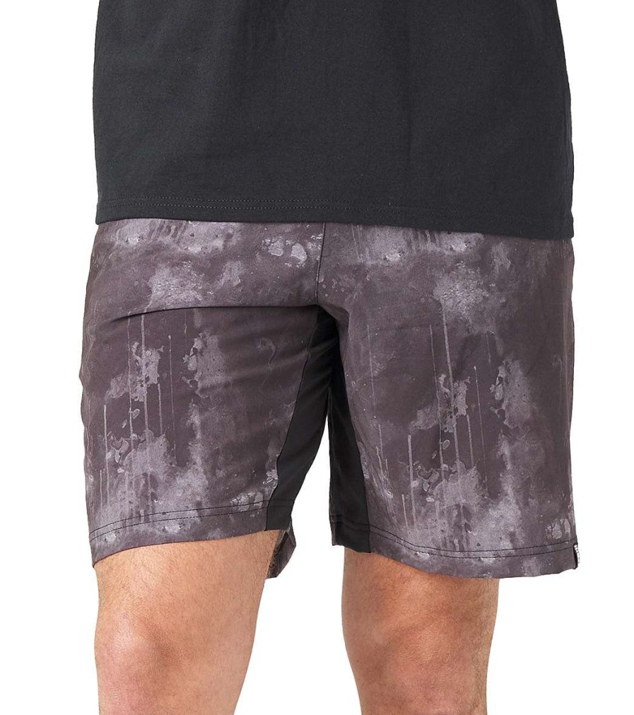 Clothing Glyder Men'S Yoga Shorts | Arcadia Short Black Cloud Drip Print