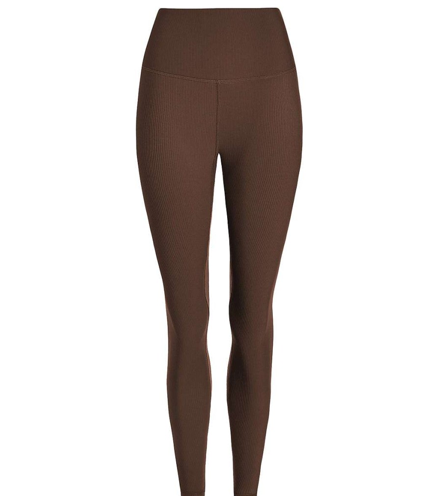 Clothing Varley Yoga Leggings | Let'S Move Rib High Legging 25 Smoked Paprika