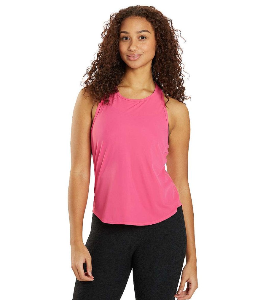 Clothing Beyond Yoga Yoga Tops | Performance Knit Resilient Tank Pink Energy