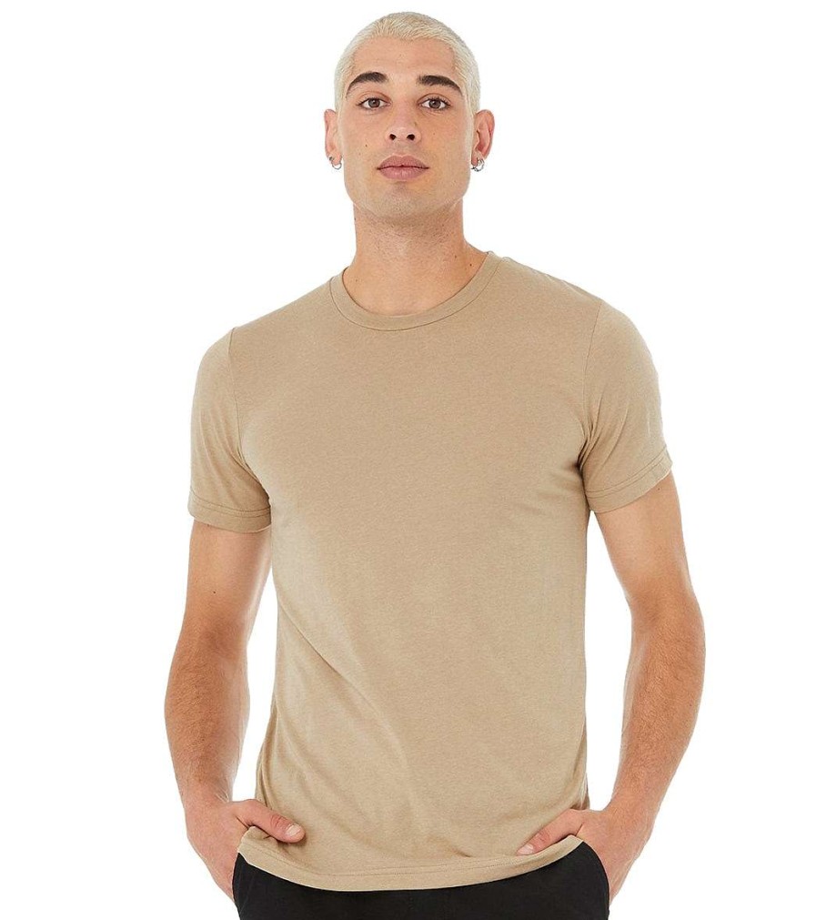 Clothing Bella + Canvas Men'S Yoga Shirts | Sueded Airlume Crew Tee