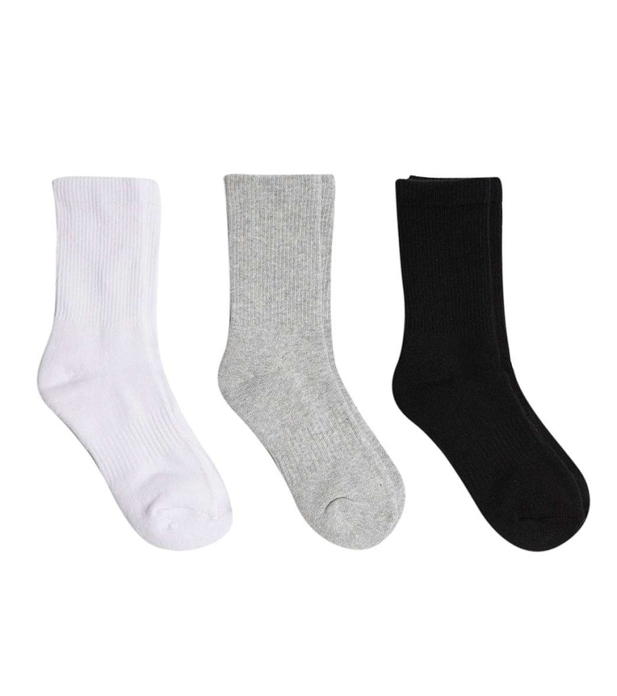 Accessories Sweaty Betty | Essentials Go Faster Socks 3 Pack Black Multi