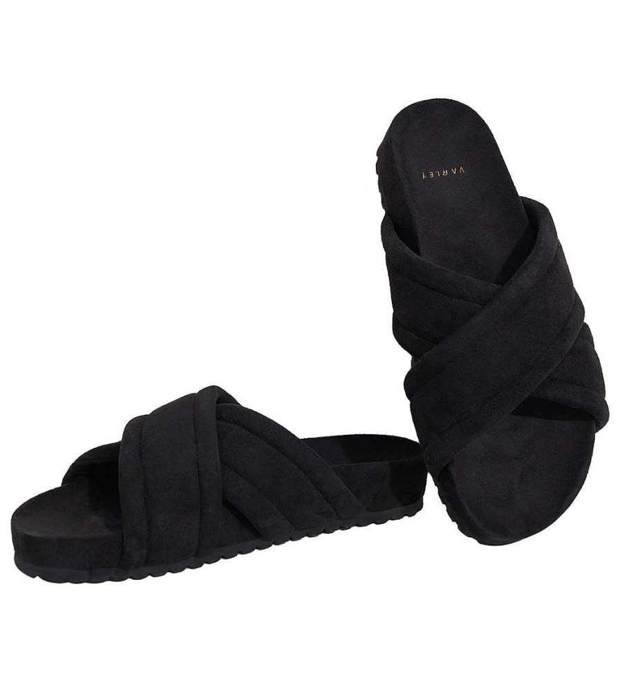 Accessories Varley | Ronley Quilted Slides 2.0 Black