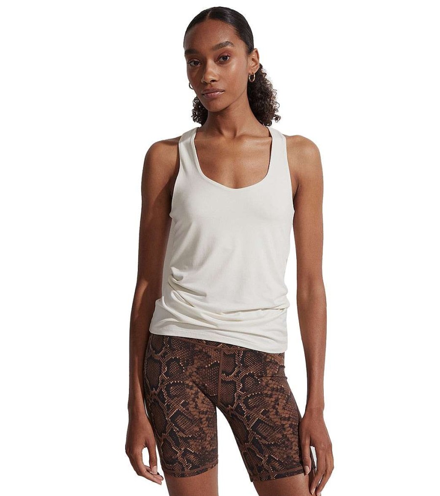 Clothing Varley Yoga Tops | Waldon Tank Egret