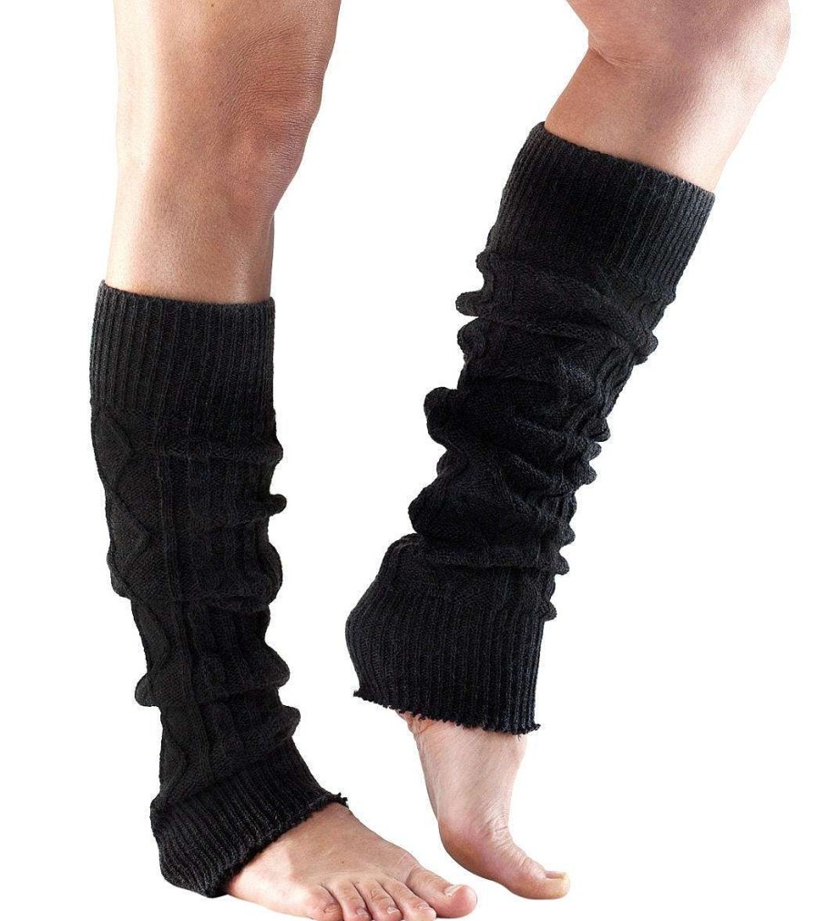 Accessories Toesox | Knee High Leg Warmers Black