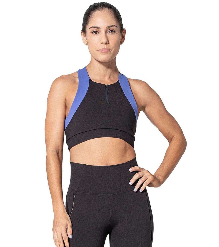 Clothing 925Fit Yoga Sports Bras | Zip Line Yoga Sports Bra