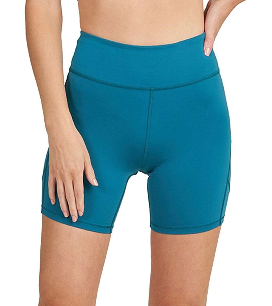 Clothing Thrive Societe Yoga Shorts | Rib Inset Seamed Bike Short