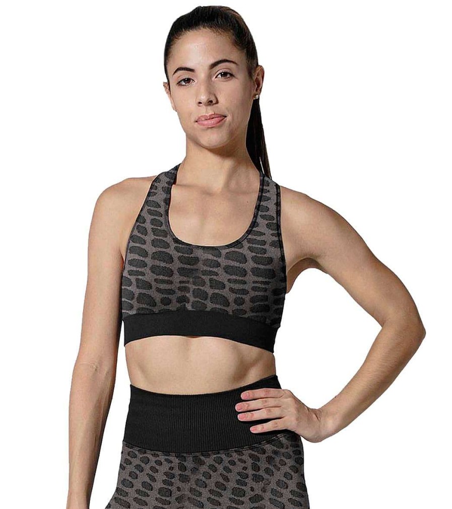 Clothing 925Fit Yoga Sports Bras | Skin Deep Yoga Sports Bra Grey