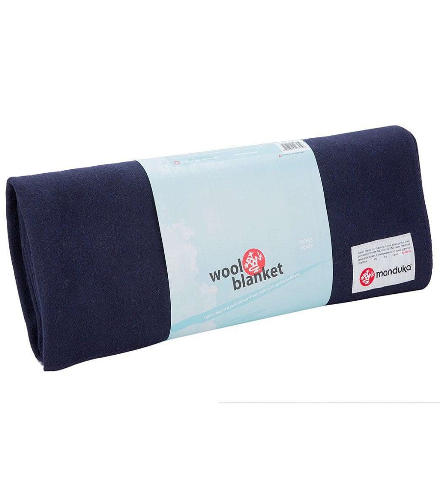 Yoga Mats & Props Manduka | Recycled Wool Yoga Blanket Sediment