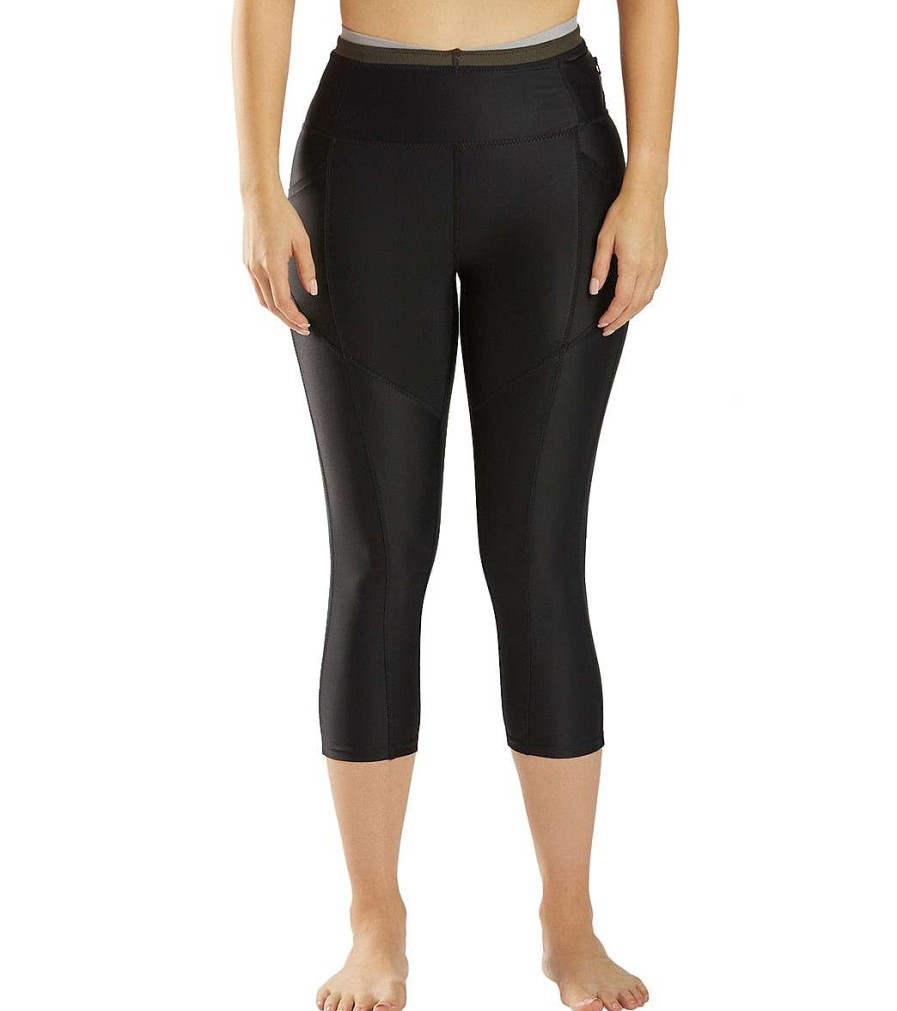 Clothing Free People Yoga Leggings | White Water Yoga Leggings Black