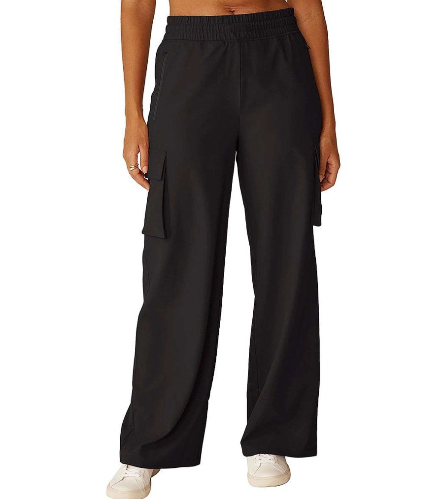 Clothing Beyond Yoga Yoga Pants | City Chic Cargo Pant Black