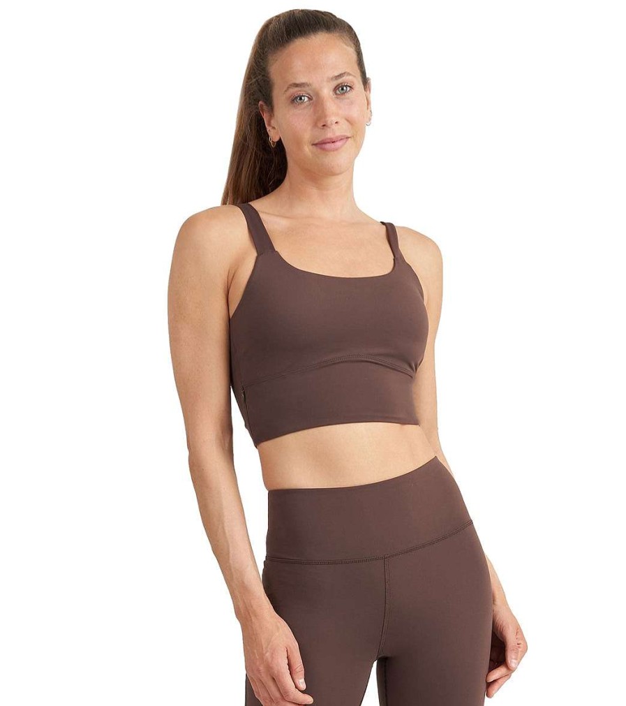 Clothing Thrive Societe Yoga Sports Bras | Stash Pocket Bra Fudge