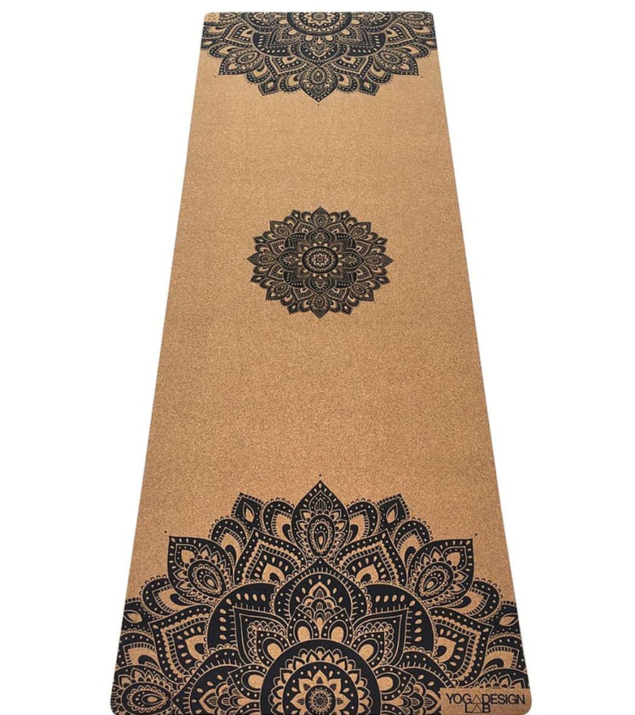 Yoga Mats & Props Yoga Design Lab | Mandala Cork Mat 70" 3.5Mm Black