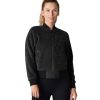 Clothing Tavi Yoga Jackets & Sweatshirts | Cozy Bomber Jacket Ebony