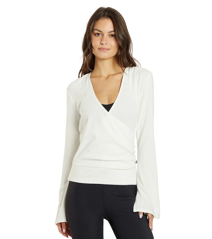 Clothing Thrive Societe Yoga Jackets & Sweatshirts | Pleated Wrap Pullover