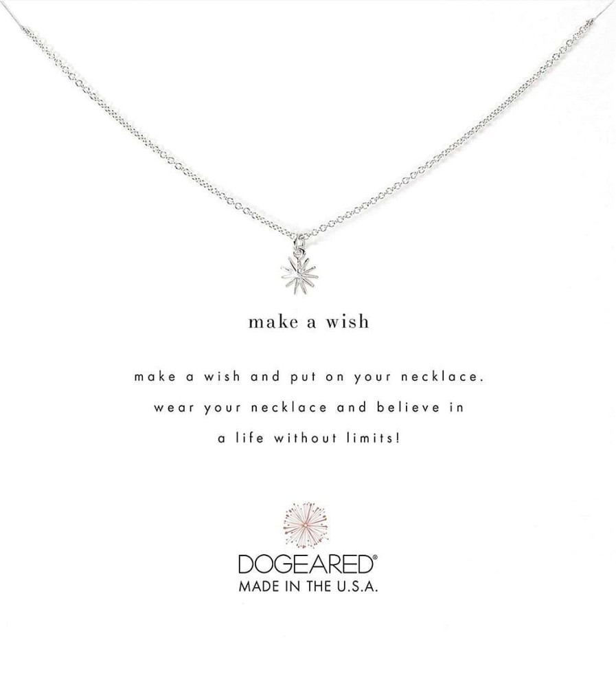 Accessories Dogeared | Make A Wish Petite Starburst Necklace Sterling Silver