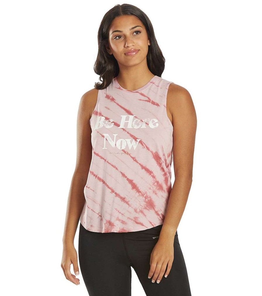 Clothing Spiritual Gangster Yoga Tops | Now Muscle Tank Winter Rose Tie Dye