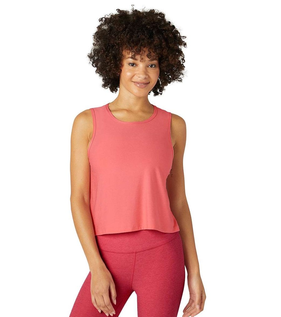 Clothing Beyond Yoga Yoga Tops | Featherweight New View Cropped Tank