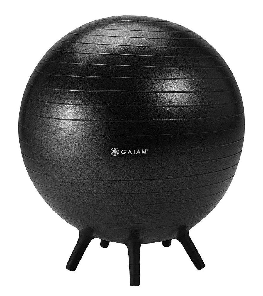 Yoga Mats & Props Gaiam | No Roll Balance Ball Ball Black