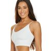 Clothing Spiritual Gangster Yoga Support Tanks | Ribbed Row Crop Tank White